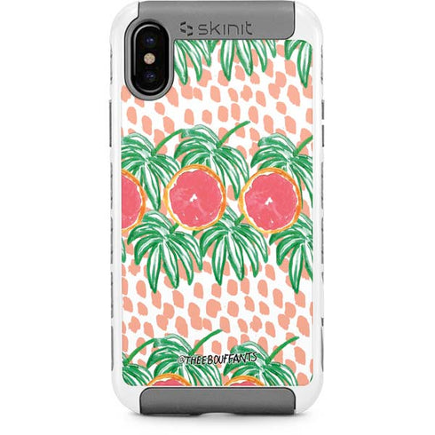 Bouffants and Broken Hearts Graphic Grapefruit iPhone Cases
